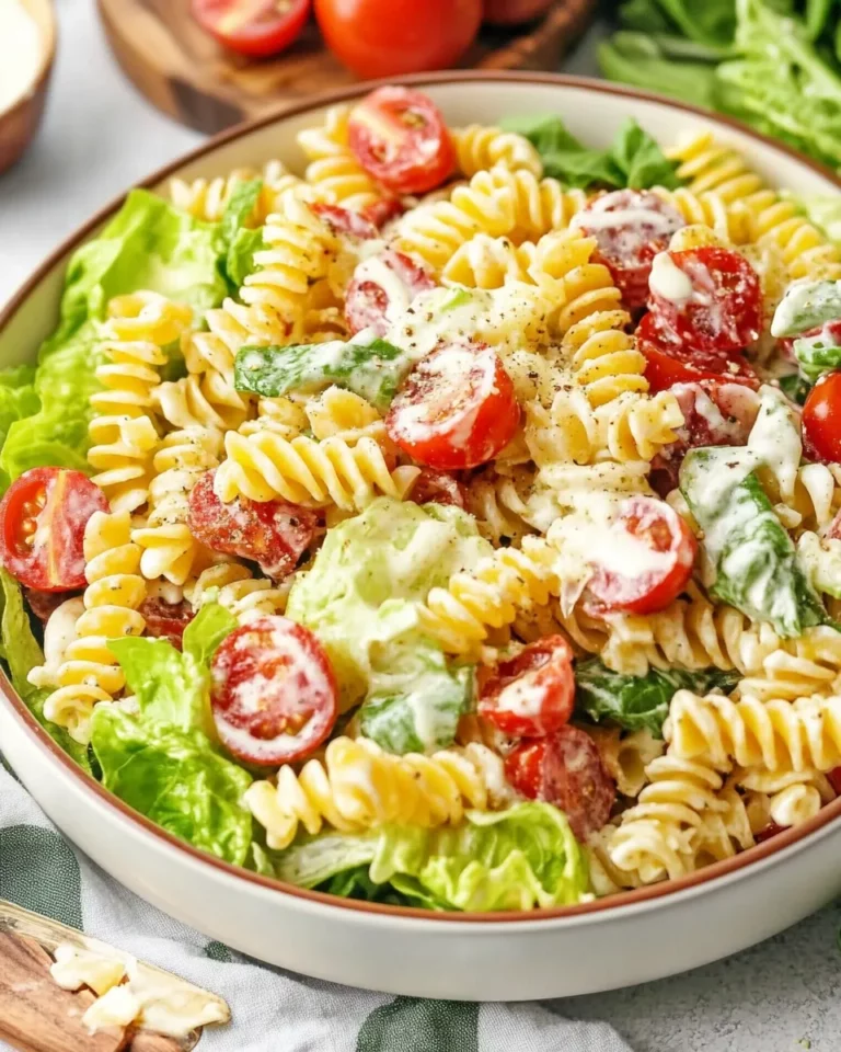 BLT Pasta Salad With Ranch Dressing