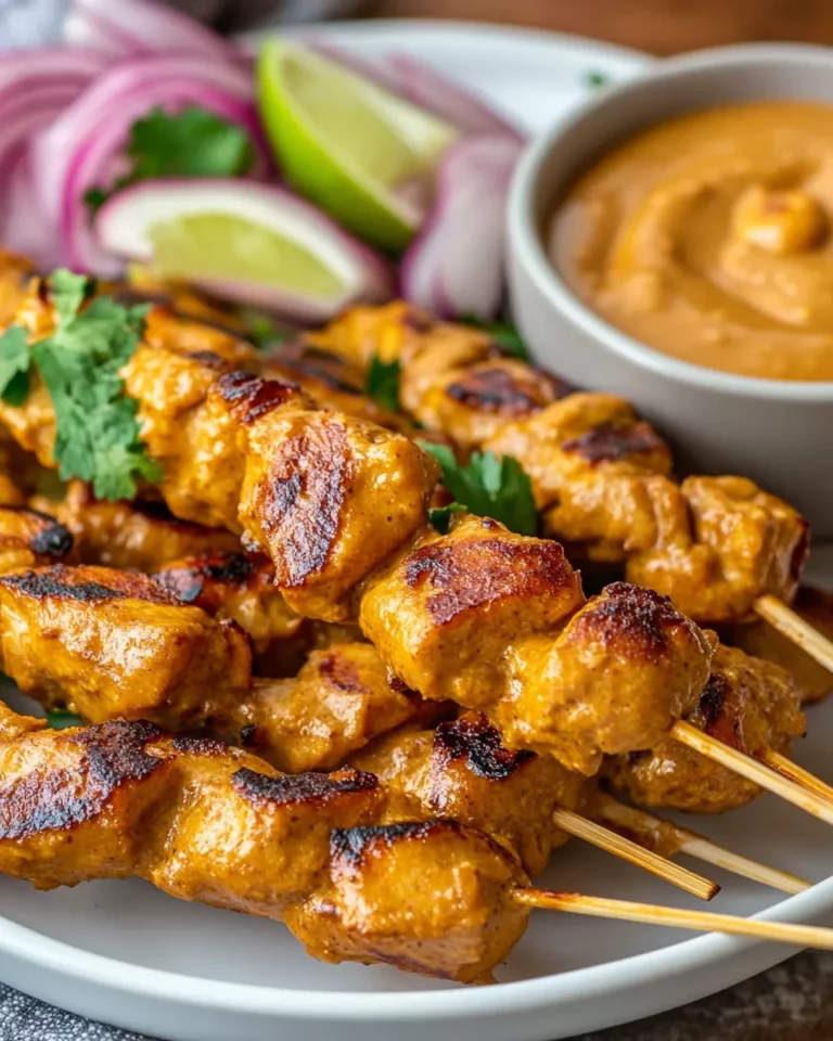 Chicken Satay Recipe With Peanut Sauce