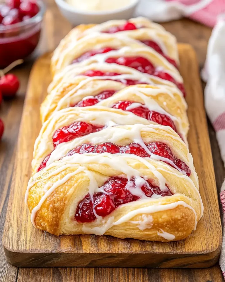 Crescent Roll Cream Cheese Danish (Cherry Danish Braid)