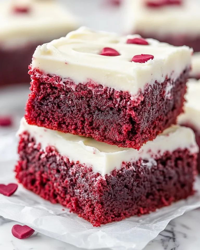 Red Velvet Brownies With the Best Cream Cheese Frosting