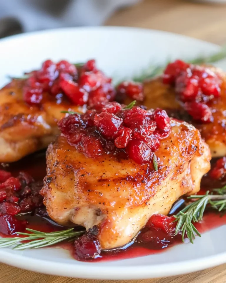 Cranberry Chicken Thighs
