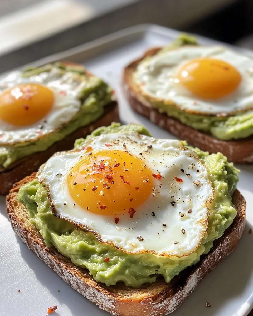 Classic Avocado Toast with Fried Egg image