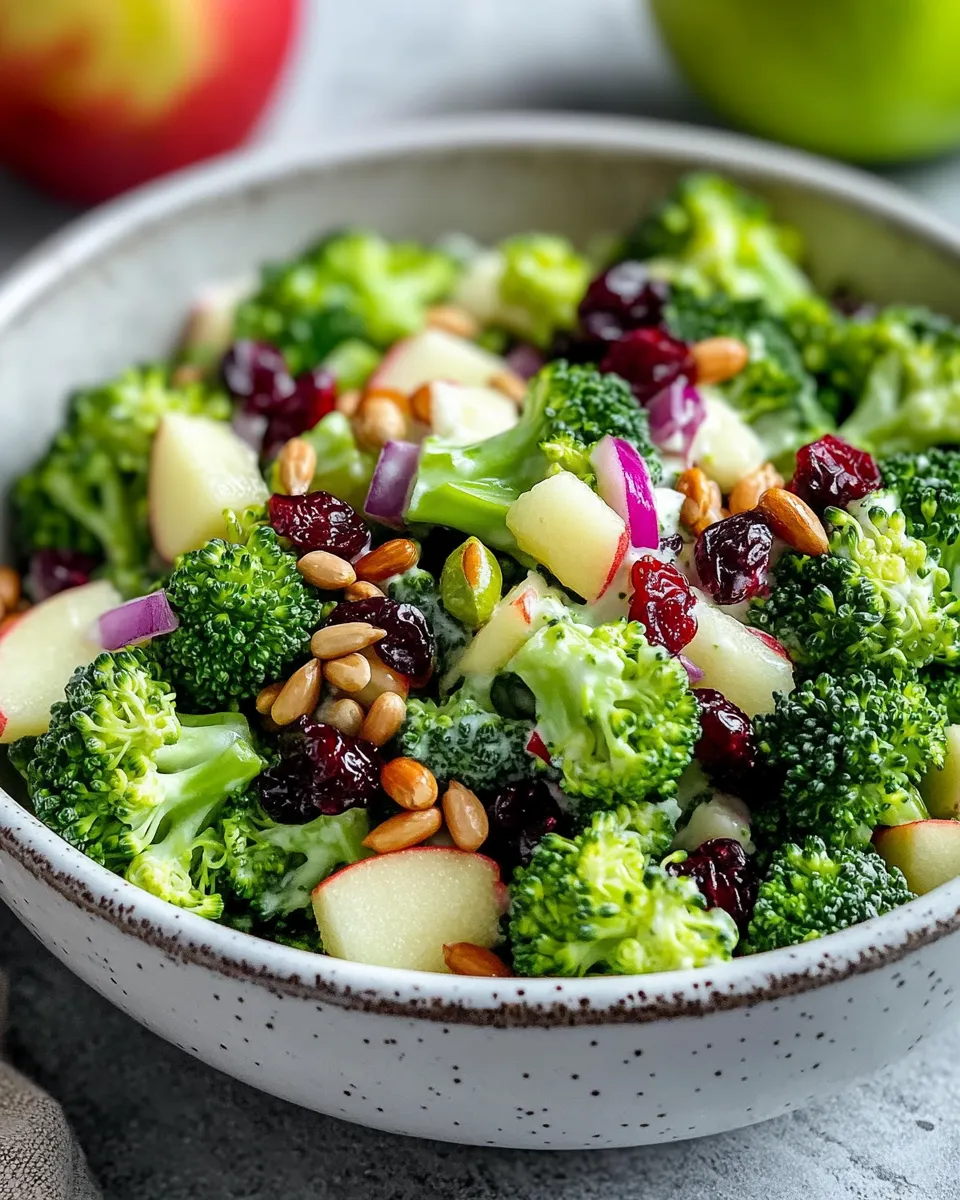 Homemade Broccoli Apple Salad photo