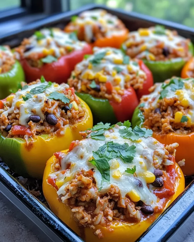 Homemade Chicken Enchilada Stuffed Peppers recipe photo