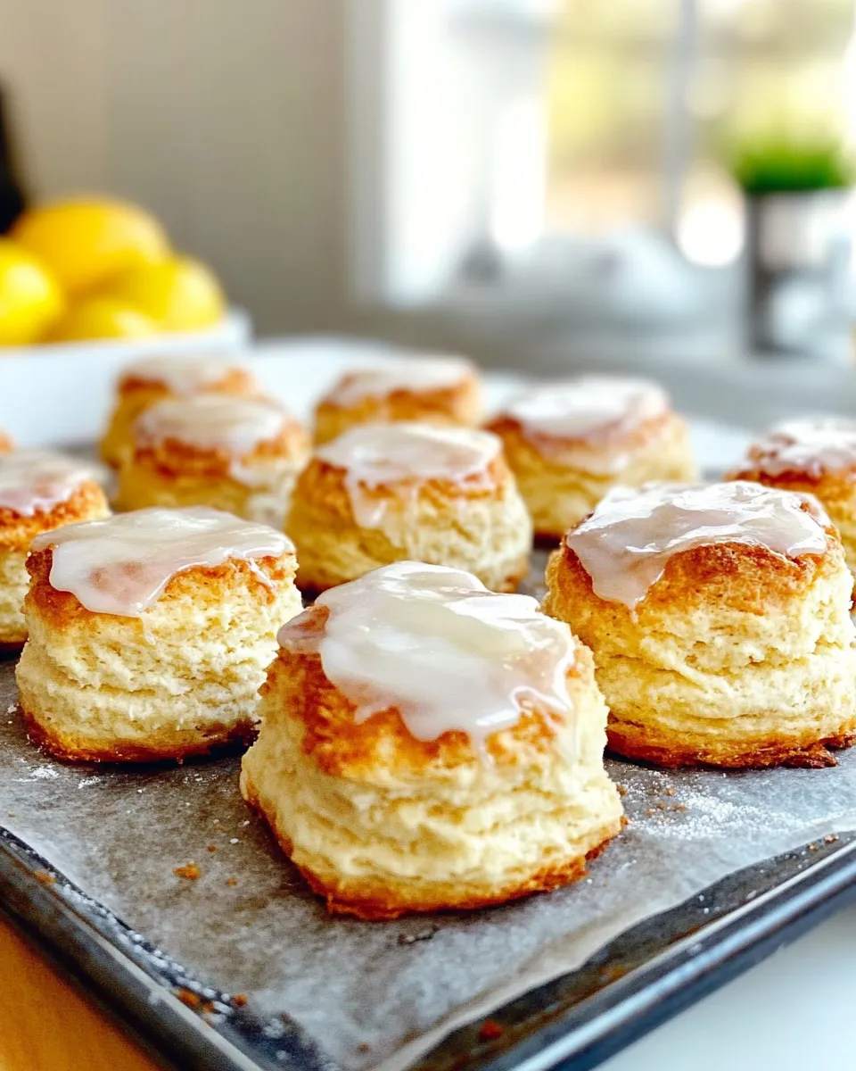 Classic Delicious Lemon Glazed Scones image