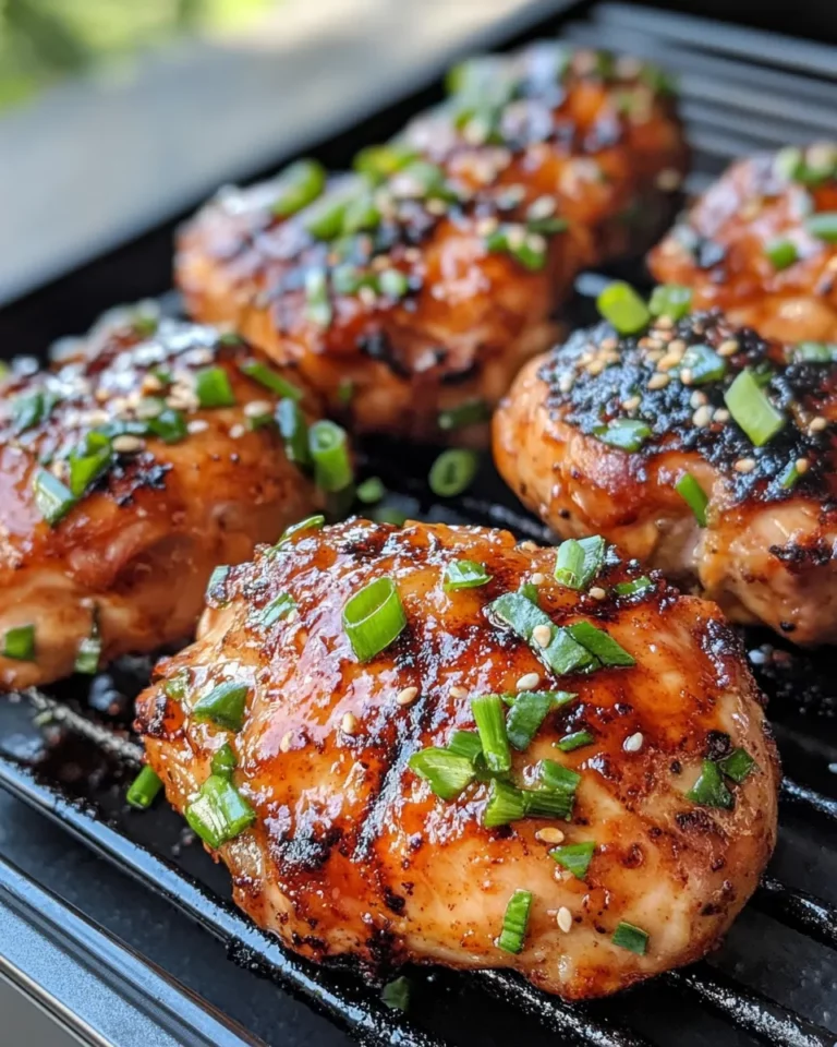 Homemade Delicious Sweet Chili Grilled Chicken Thighs photo