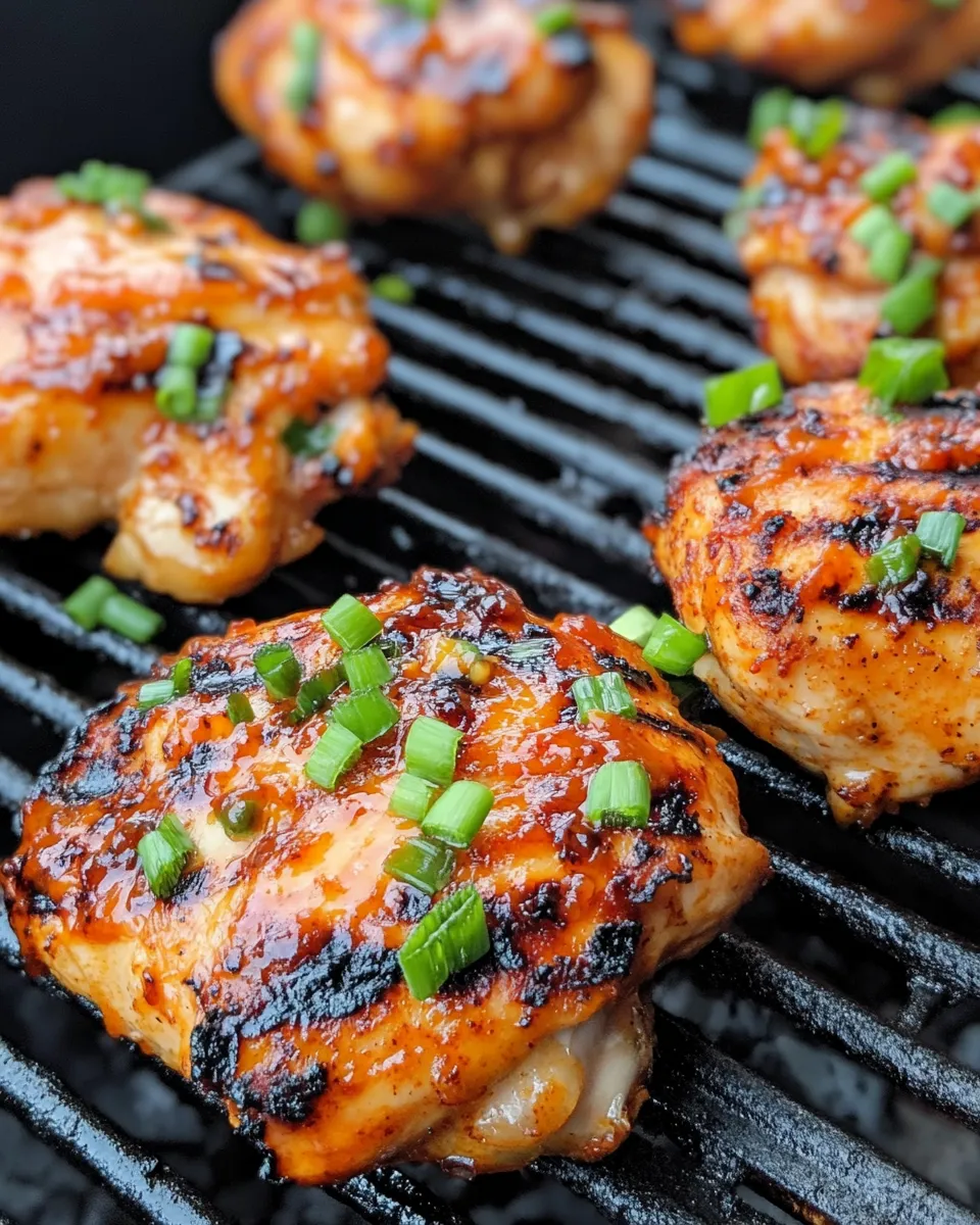 Best Delicious Sweet Chili Grilled Chicken Thighs dish photo