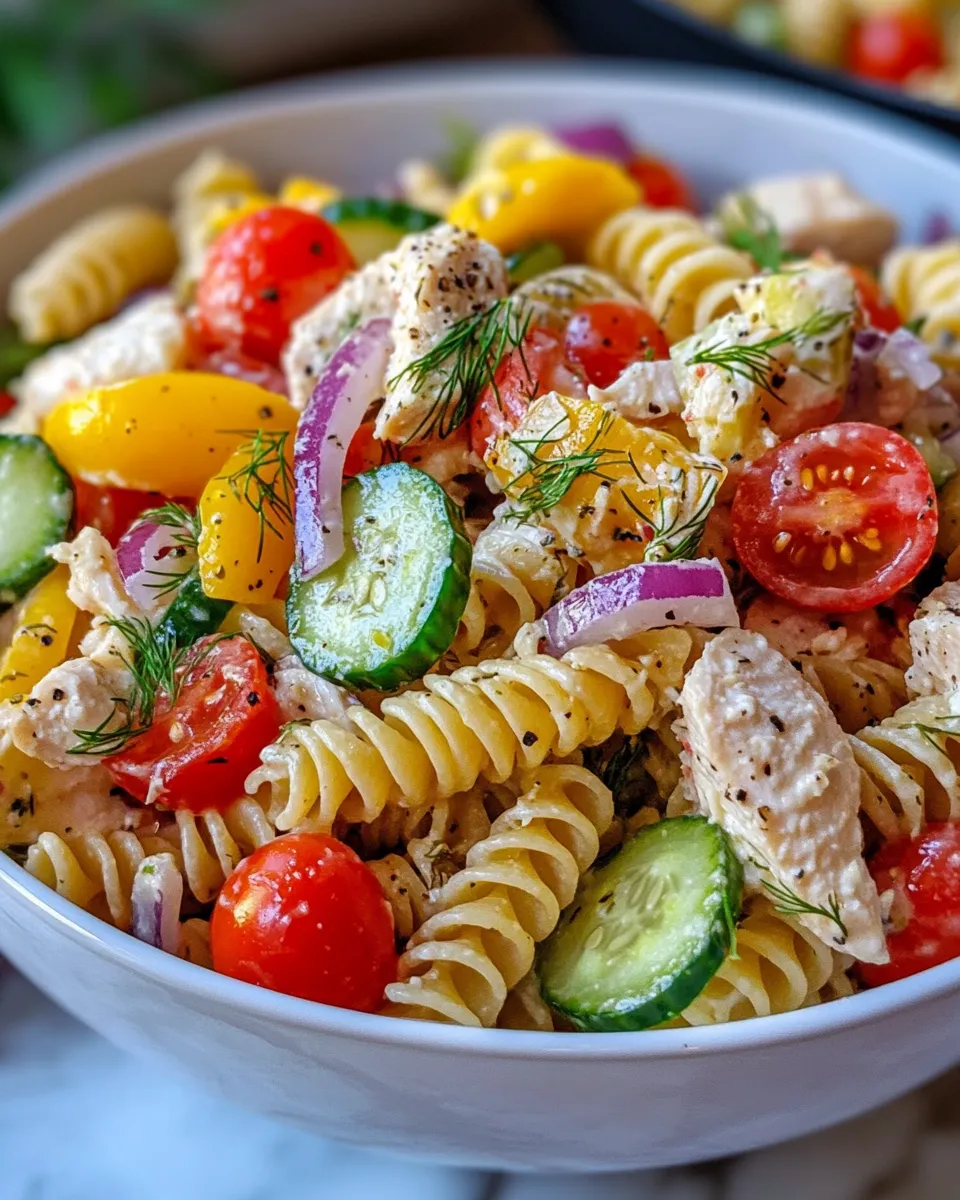 Delicious Dill Pickle Pasta Salad photo