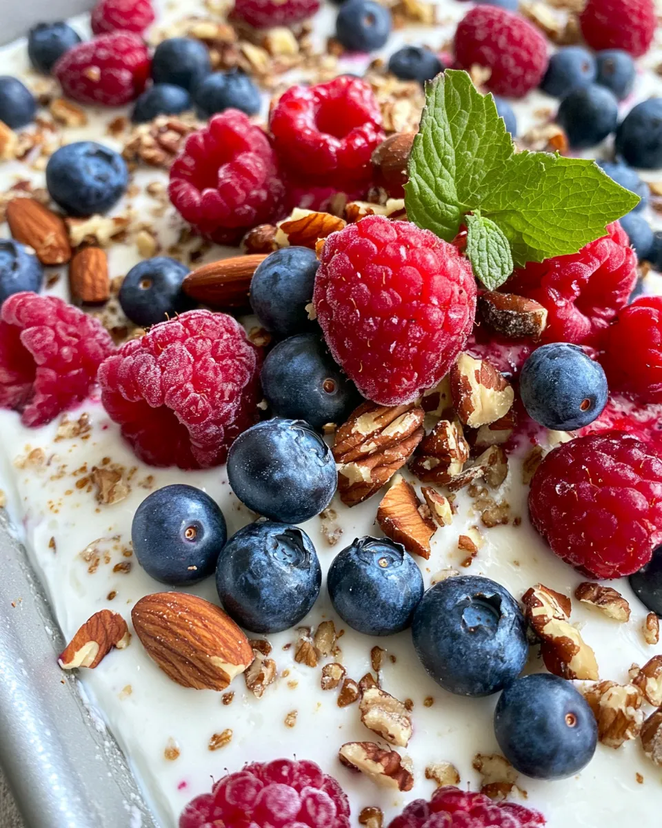 Homemade Easy Frozen Yogurt Bark with Berries photo