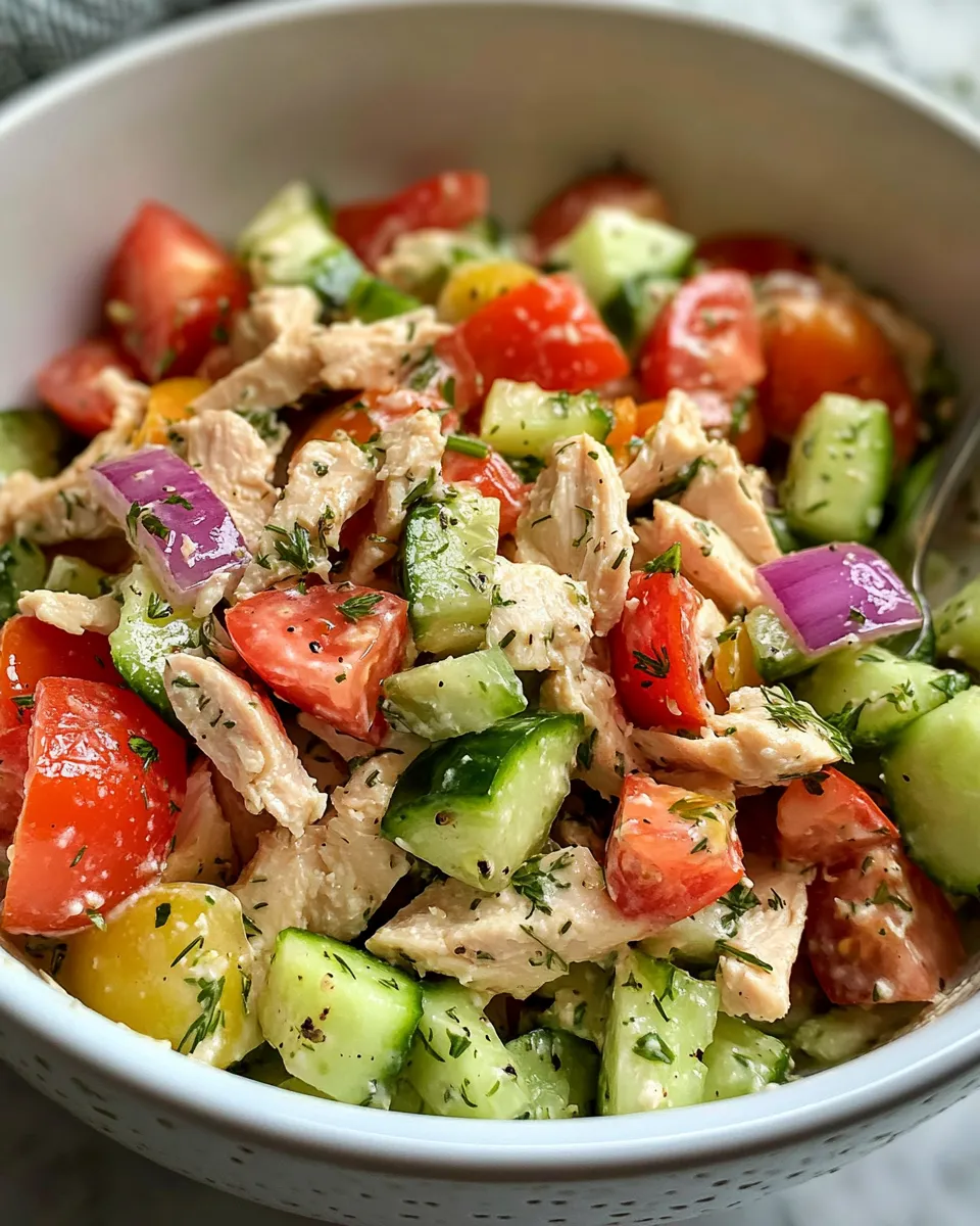 Classic Easy Greek Yogurt Chicken Salad recipe image