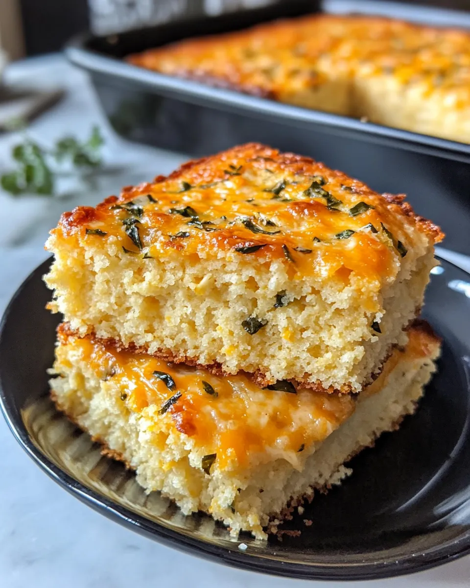 Quick Easy JalapeÃ±o Cheddar Cornbread photo