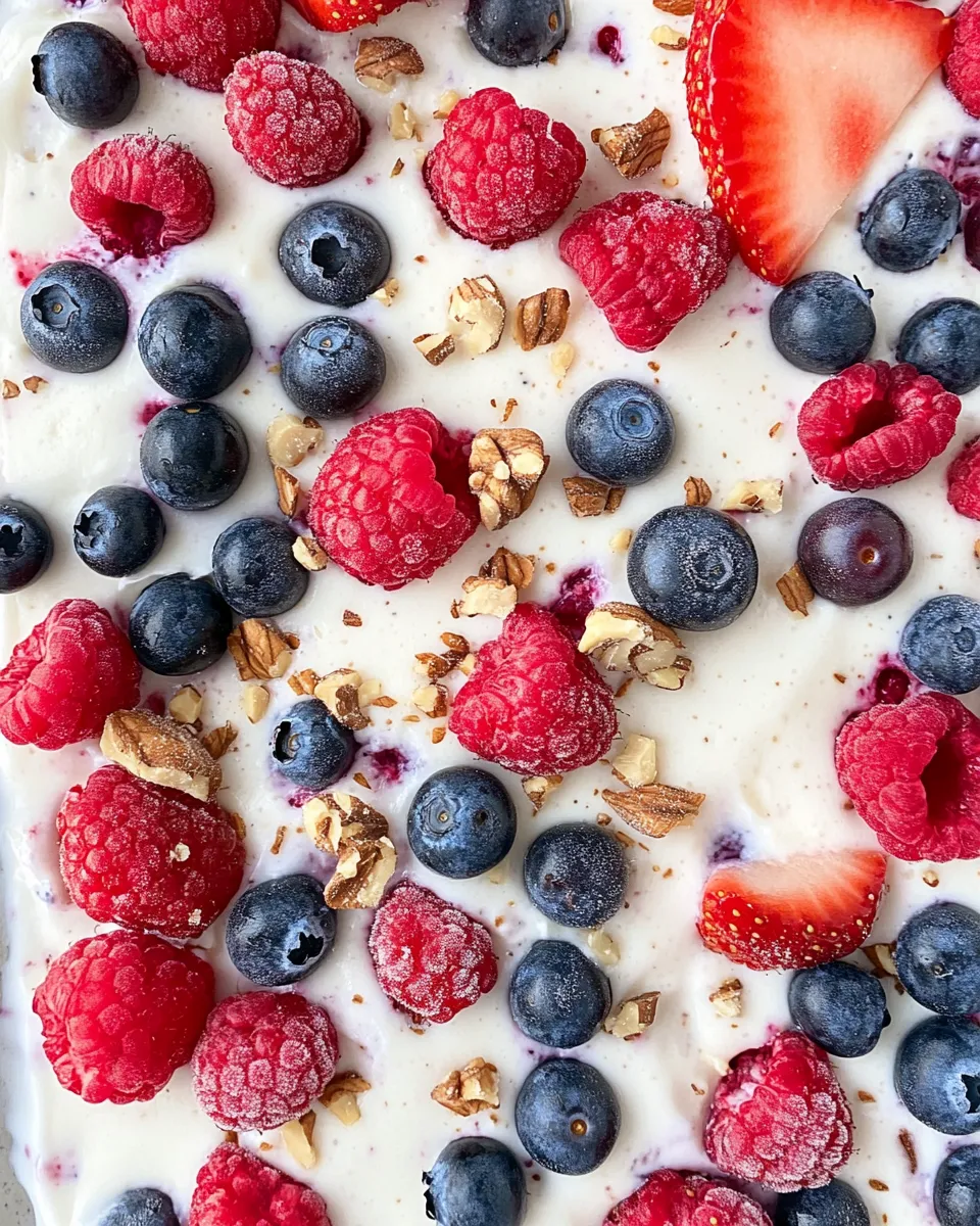 Easy Frozen Yogurt Bark with Berries recipe photo