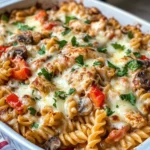 Homemade Healthy Philly Cheesesteak Pasta Bake photo
