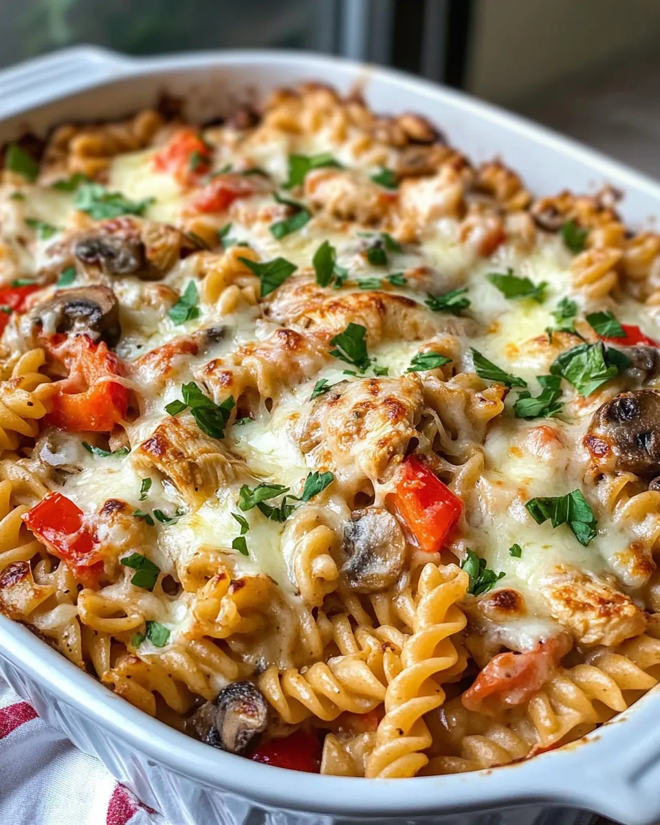 Homemade Healthy Philly Cheesesteak Pasta Bake photo