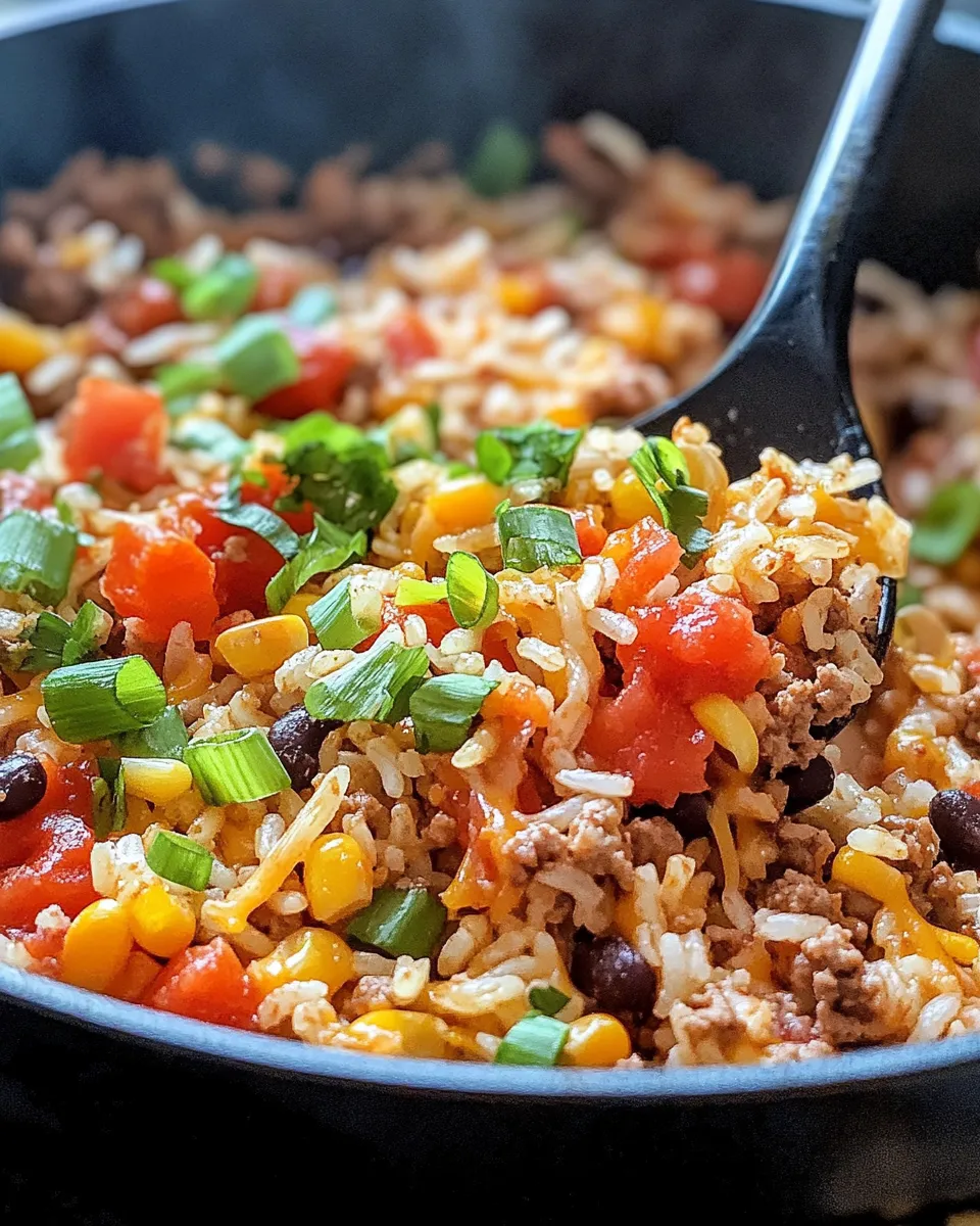 Easy Homemade 20-Minute Taco Rice Skillet photo