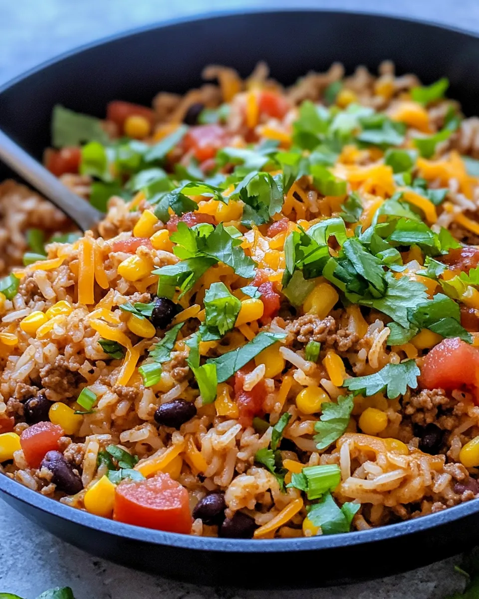 Delicious Homemade 20-Minute Taco Rice Skillet recipe photo