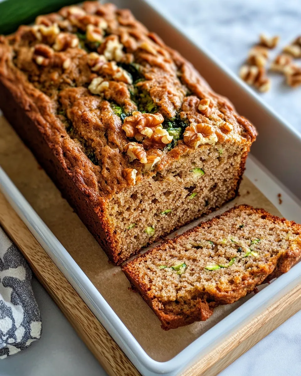 Classic Homemade Zucchini Bread with Walnuts recipe photo