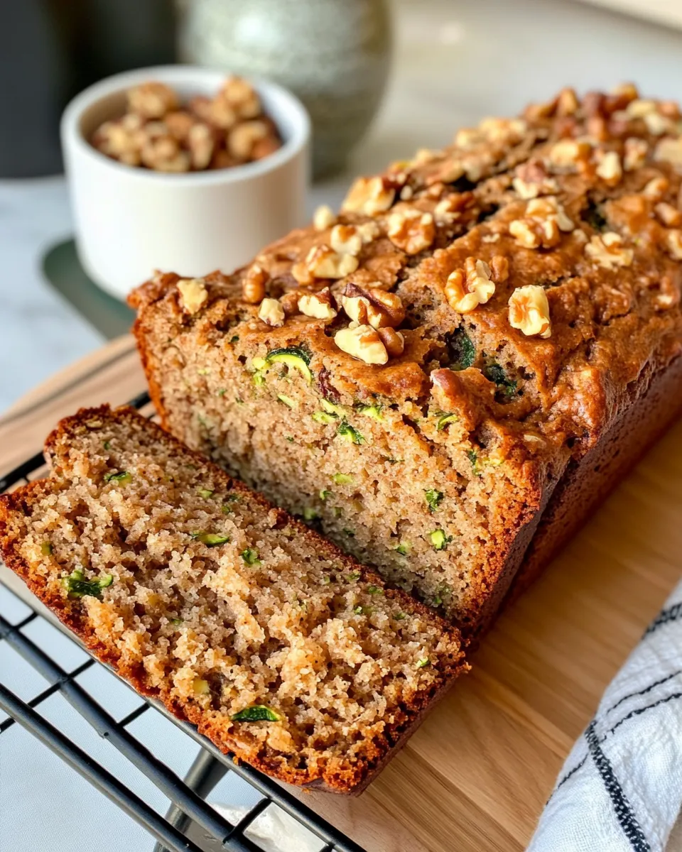 Easy Homemade Zucchini Bread with Walnuts dish photo