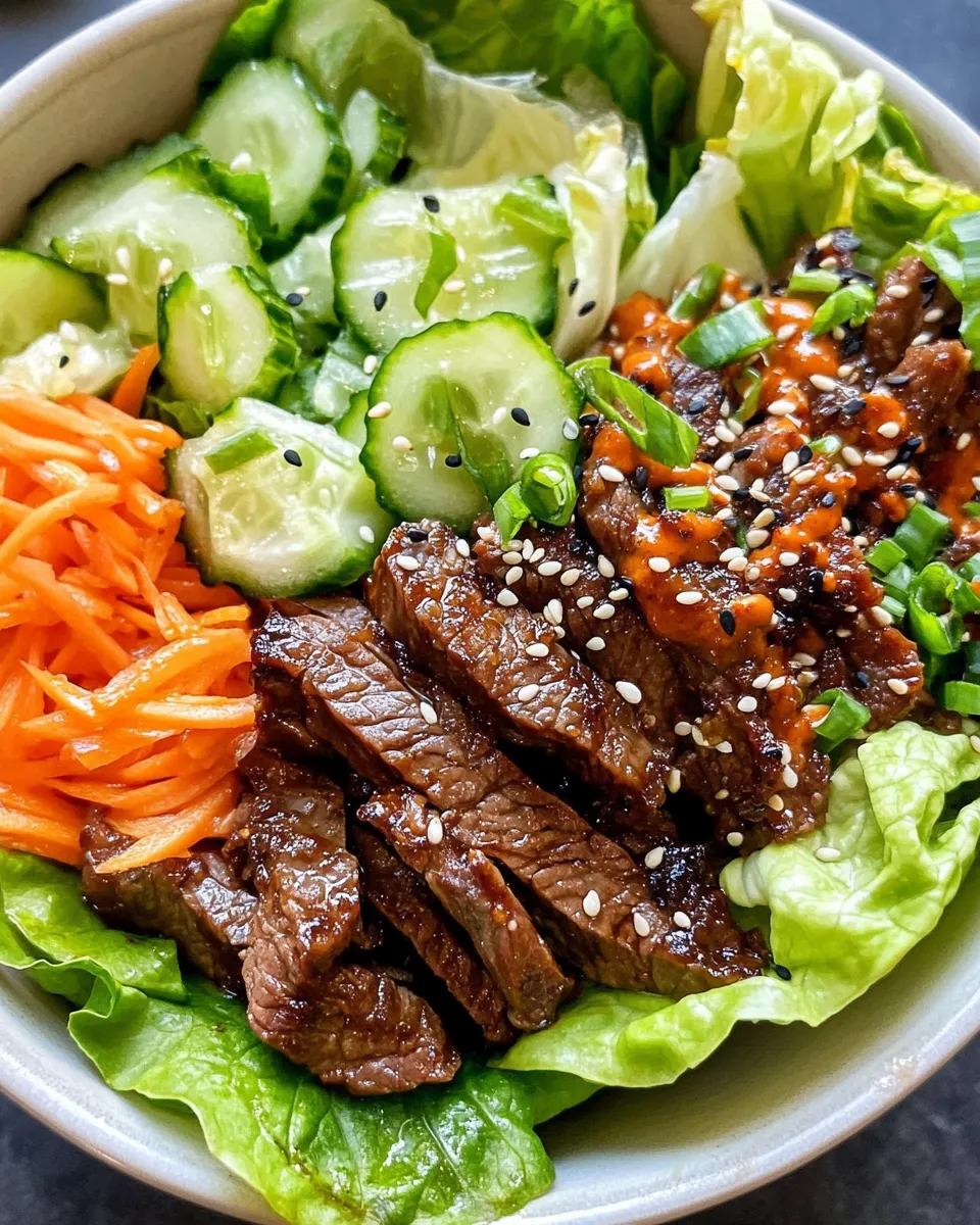 Classic Korean BBQ Beef Lettuce Wraps dish photo