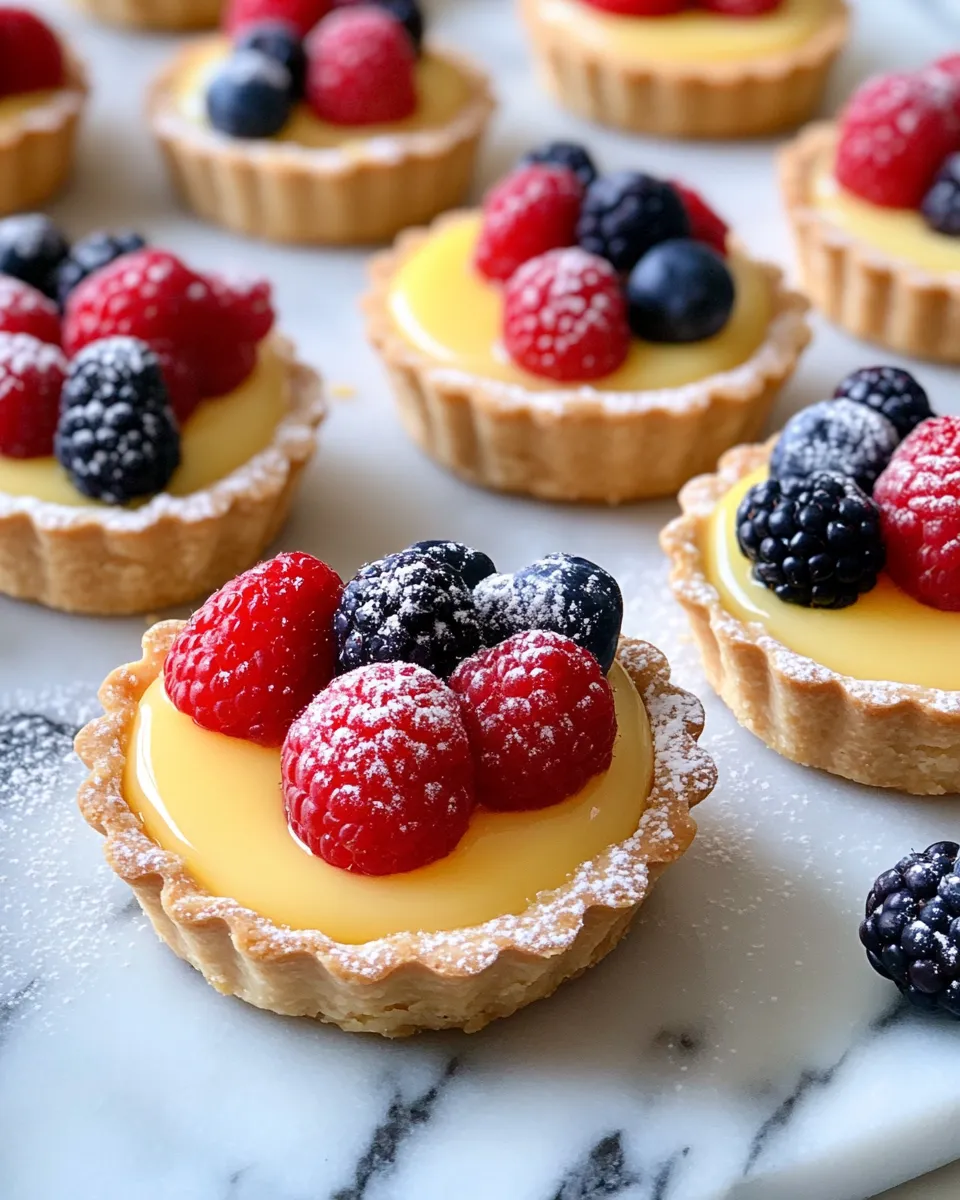 Easy Mini Lemon Curd Tartlets recipe photo