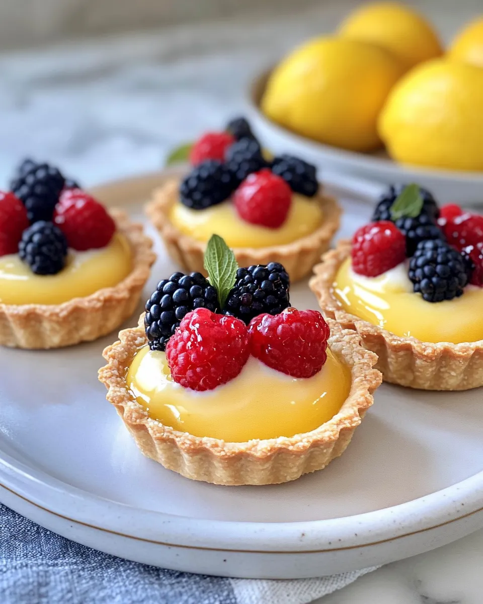 Delicious Mini Lemon Curd Tartlets dish photo
