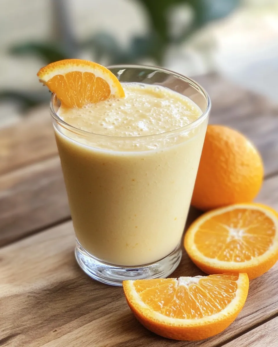 Homemade Orange Creamsicle Smoothie recipe photo