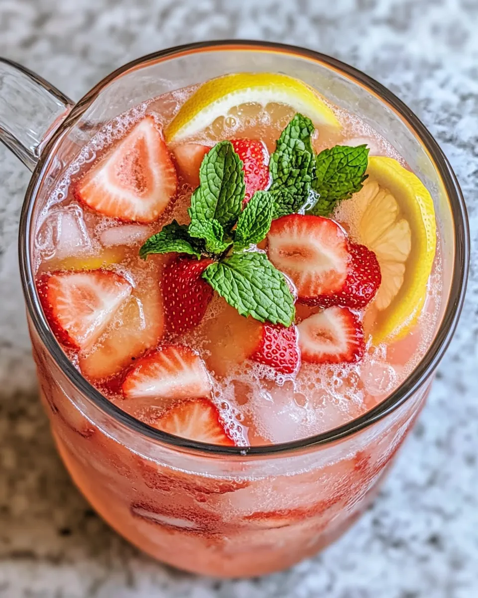 Classic Quick Strawberry Lemonade Punch image