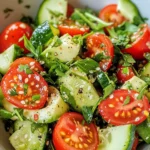 Homemade Quick TikTok Green Goddess Salad photo
