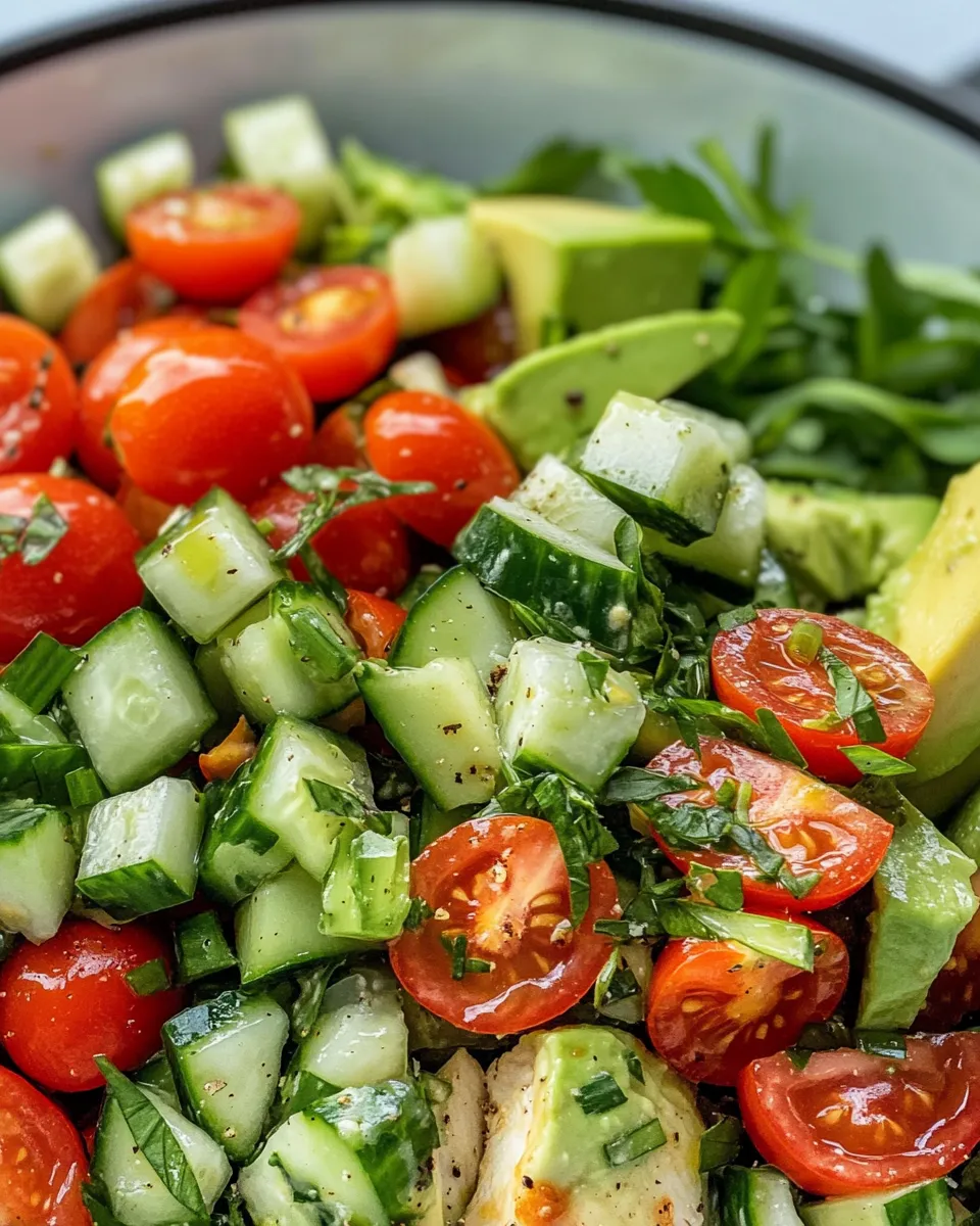 Easy Quick TikTok Green Goddess Salad dish photo