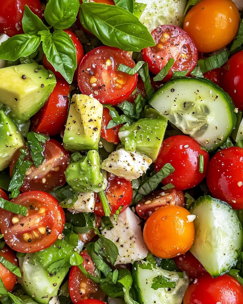 Delicious Quick TikTok Green Goddess Salad food shot