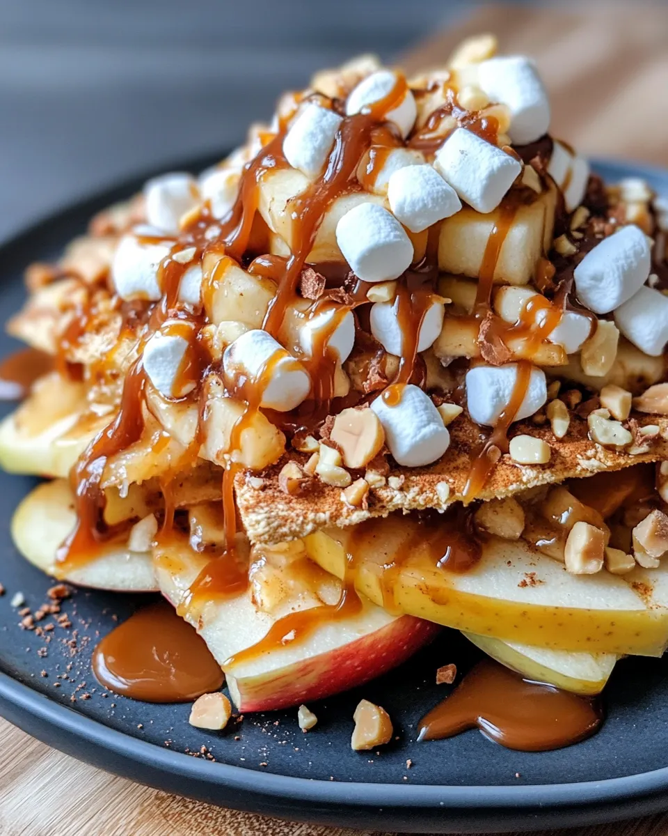 Classic Refreshing Caramel Apple Nachos image
