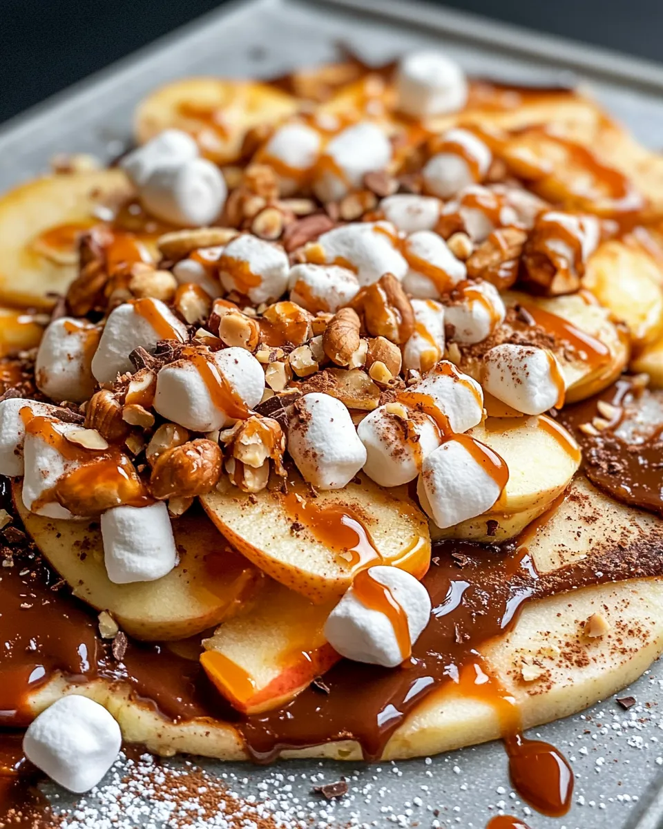 Delicious Refreshing Caramel Apple Nachos dish photo