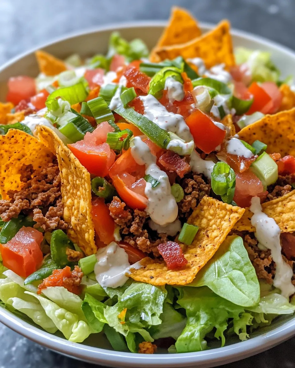 Homemade Simple Doritos Taco Salad photo