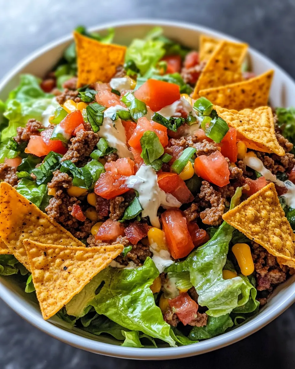 Classic Simple Doritos Taco Salad image