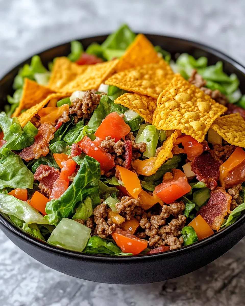 Delicious Simple Doritos Taco Salad dish photo