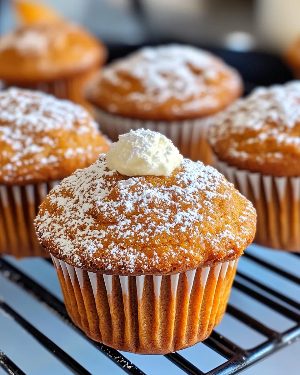 Classic Simple Pumpkin Cream Cheese Muffins image