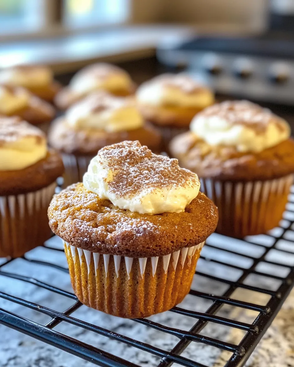 Delicious Simple Pumpkin Cream Cheese Muffins shot