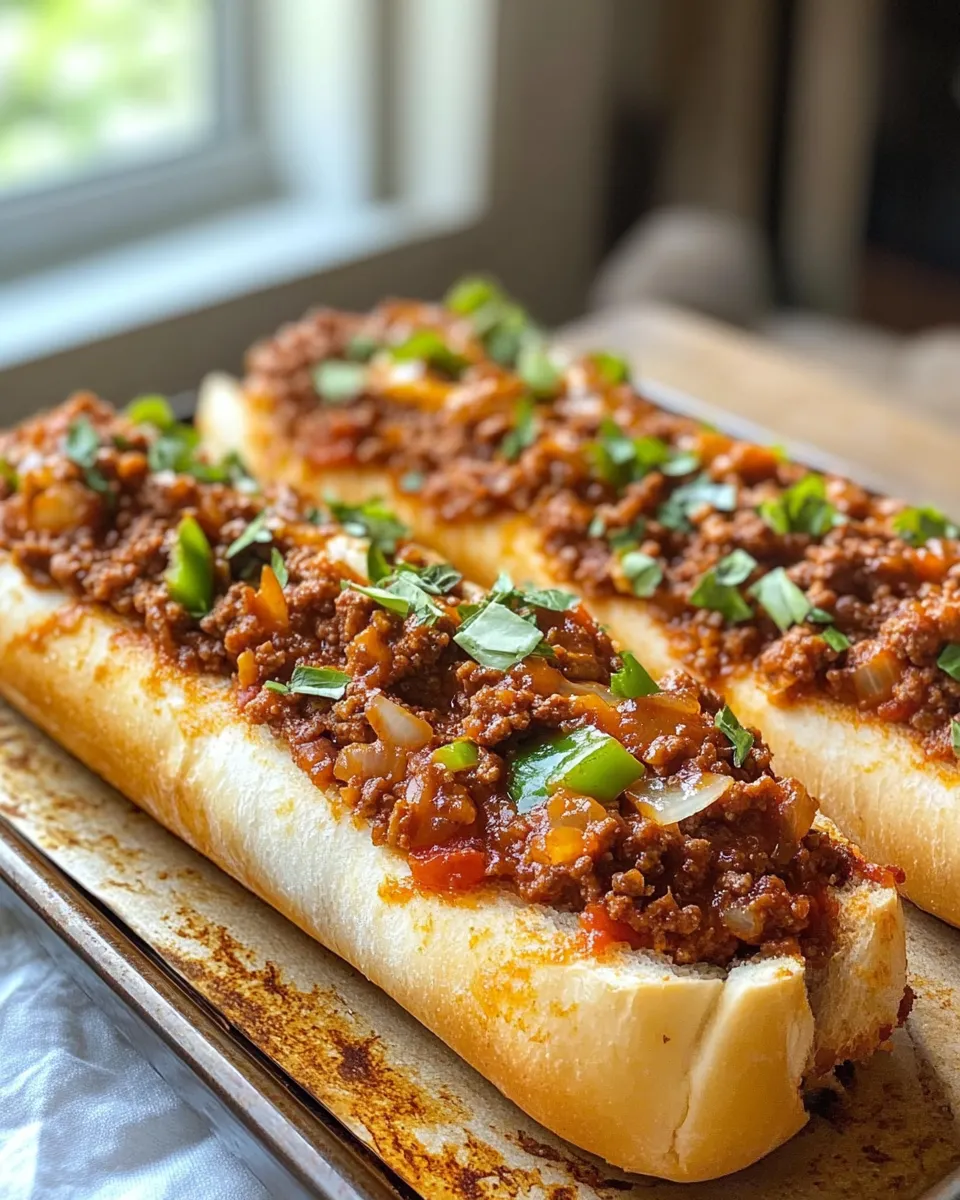 Classic Simple Sloppy Joe French Bread image