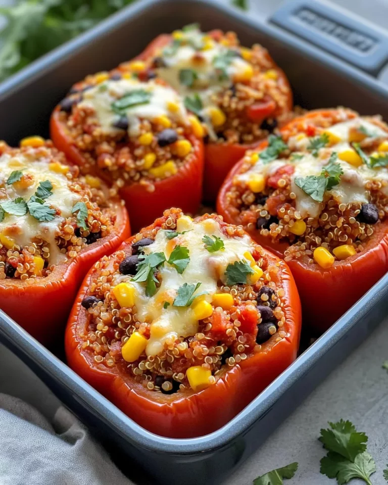 Homemade Stuffed Bell Peppers with Quinoa recipe photo