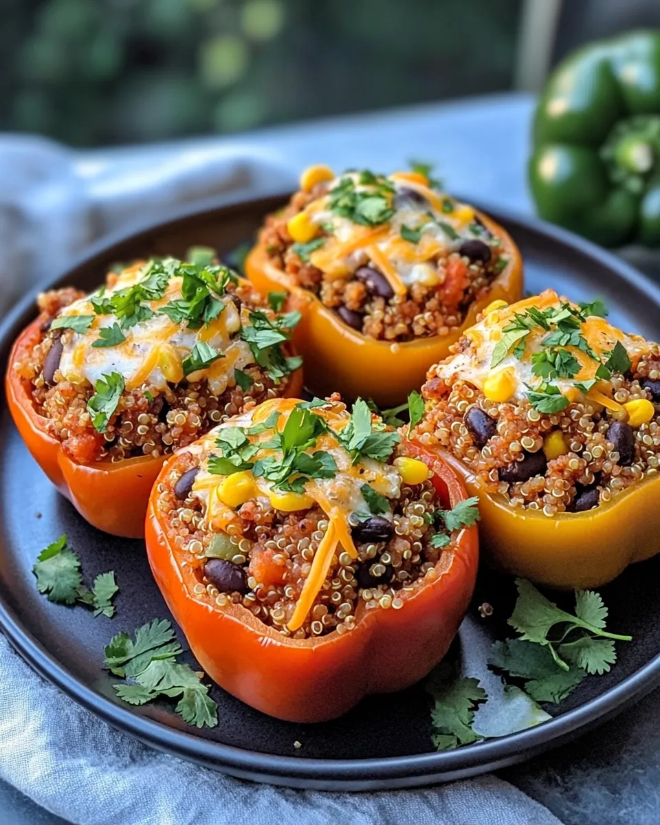 Classic Stuffed Bell Peppers with Quinoa dish photo