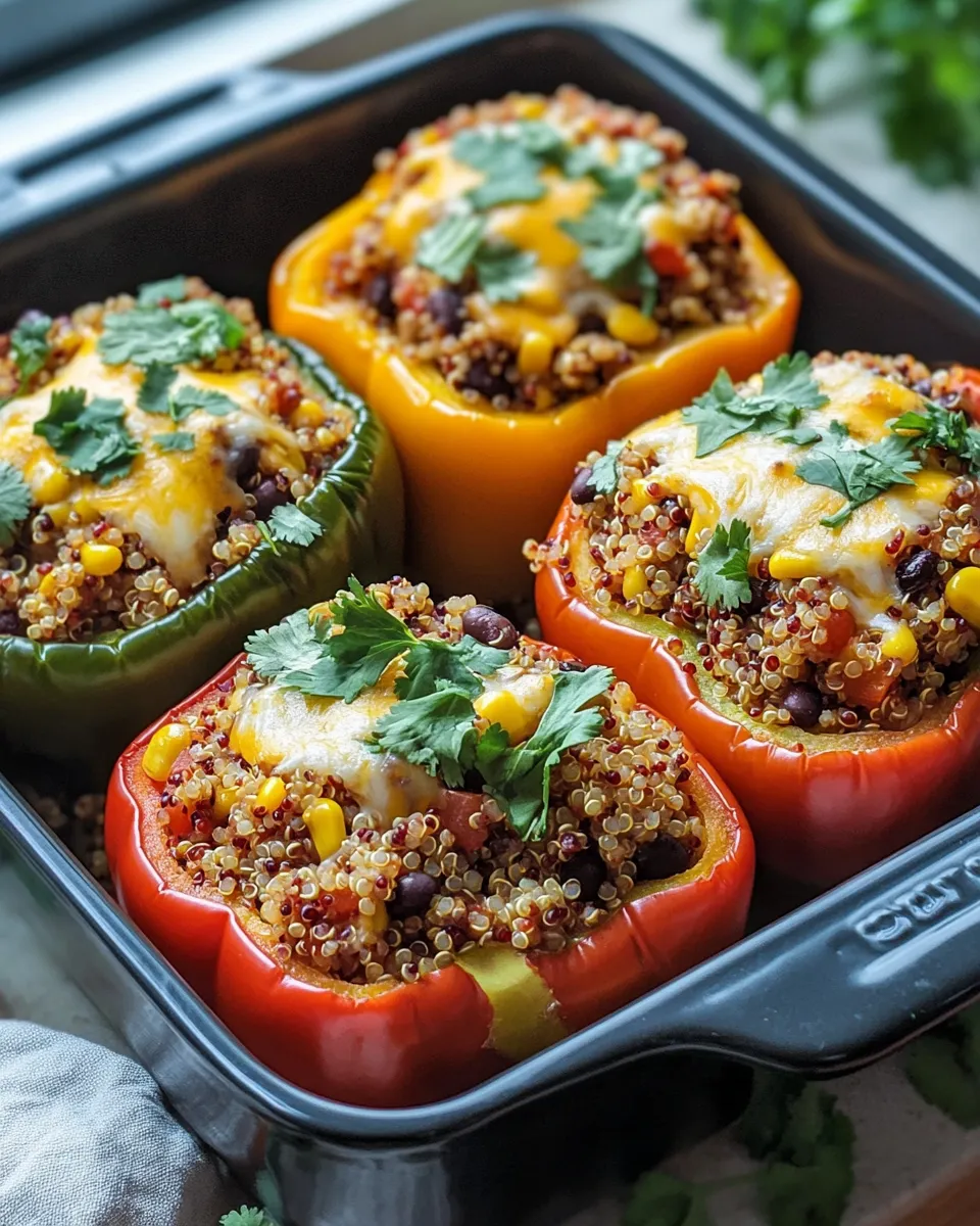 Delicious Stuffed Bell Peppers with Quinoa picture