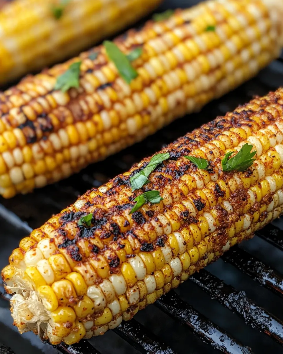 Delicious Viral Grilled Cajun Corn on the Cob plate image