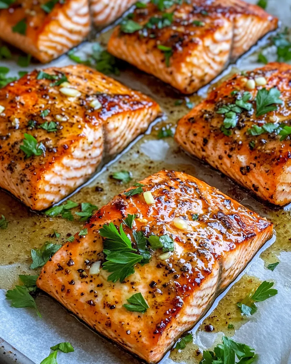 Delicious Viral Honey Mustard Grilled Salmon dish photo