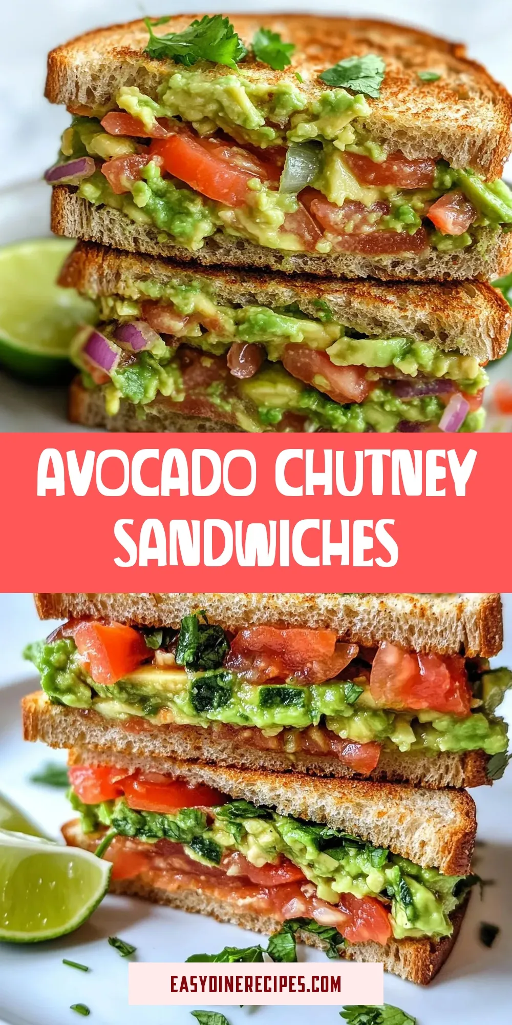 Easy Avocado Chutney Sandwiches Recipe