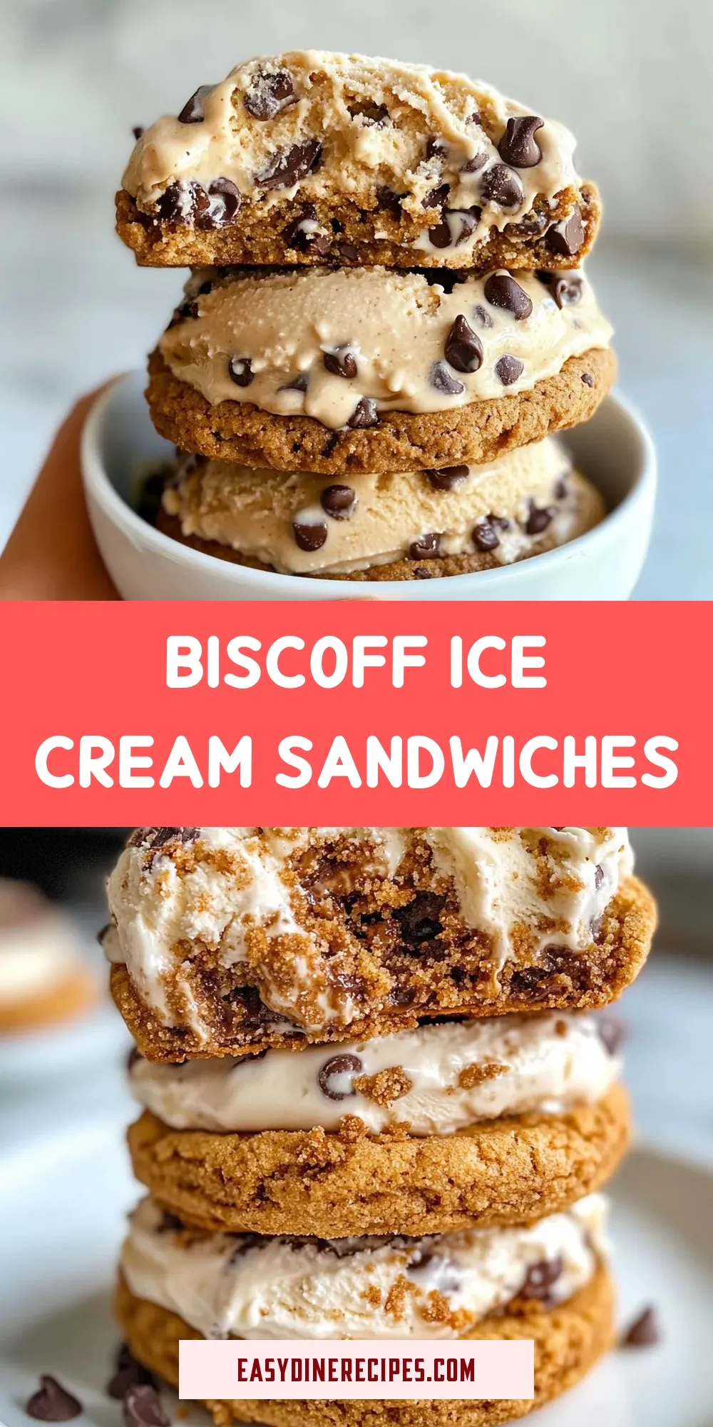 Biscoff Ice Cream Sandwiches (Easy & Delicious)