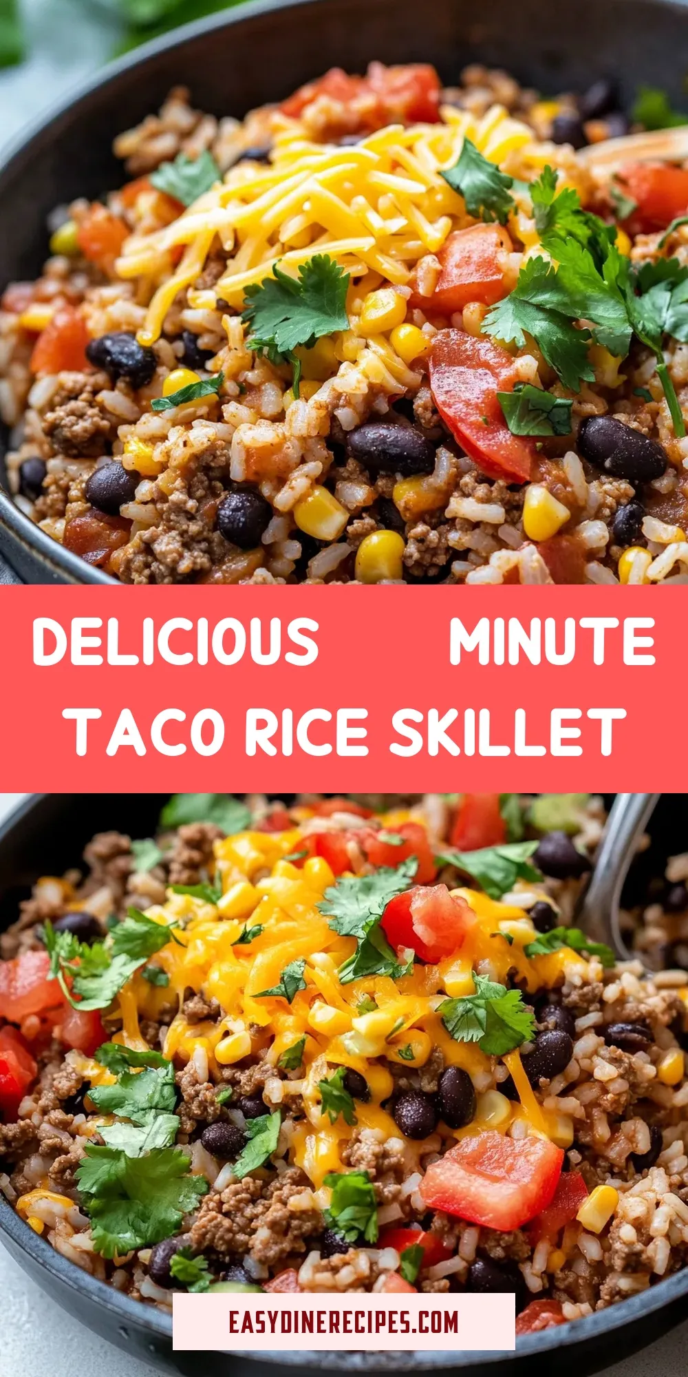 The Best Delicious 20-Minute Taco Rice Skillet Ever