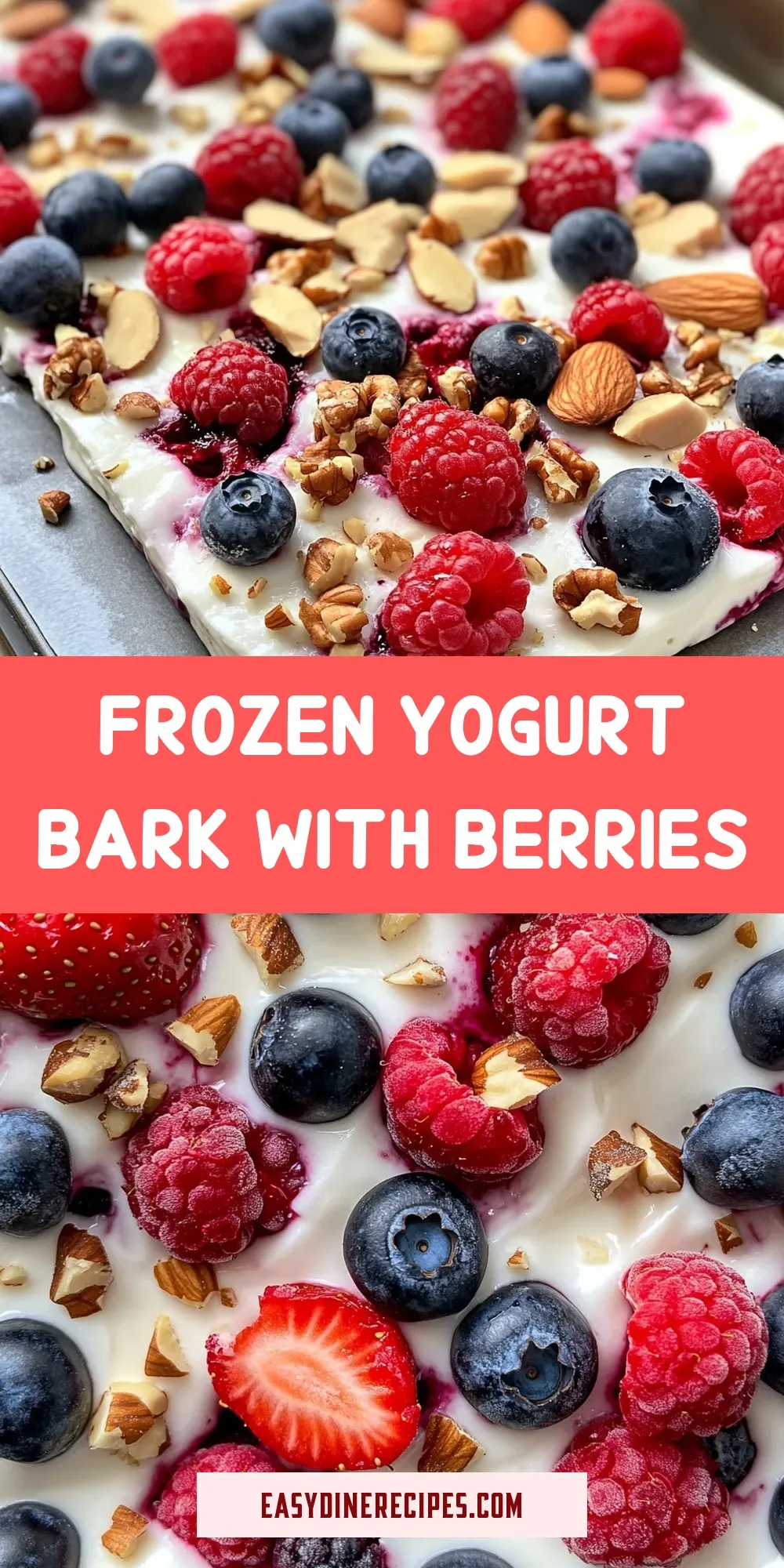 The Best Frozen Yogurt Bark With Berries Ever