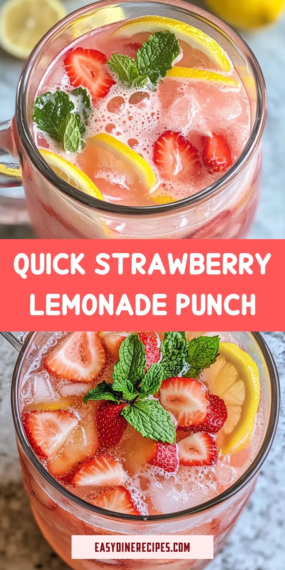 Quick Strawberry Lemonade Punch (Savory & Delicious)