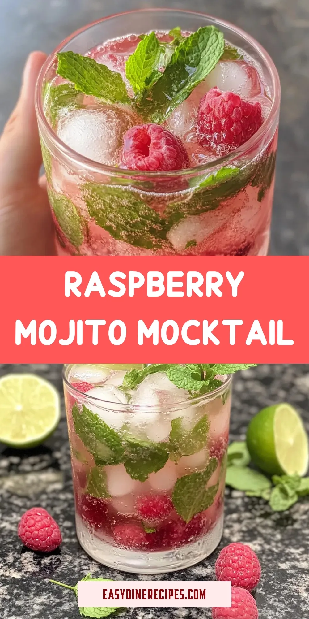 How To Make Savory Raspberry Mojito Mocktail