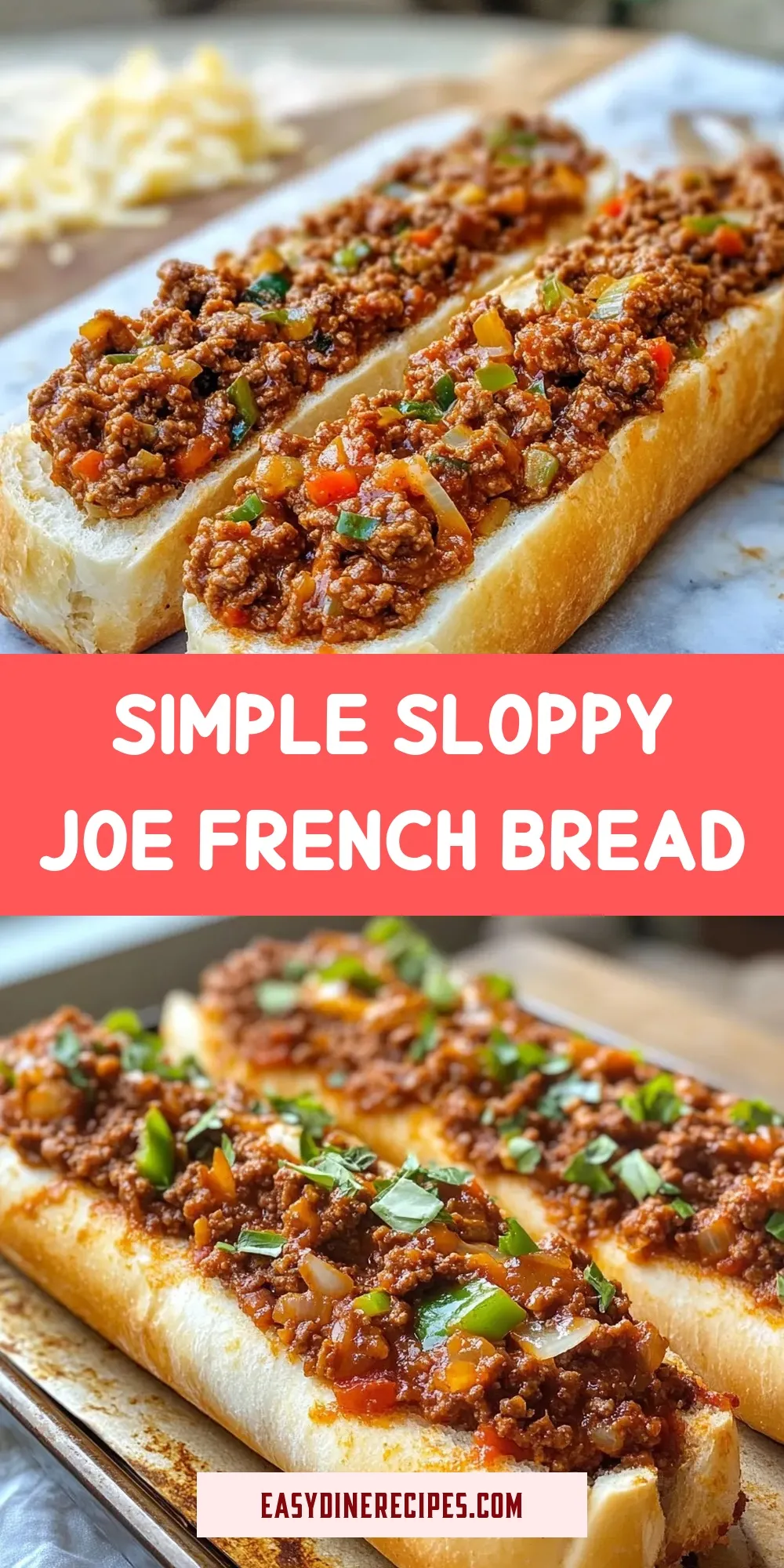 Easy Simple Sloppy Joe French Bread Recipe
